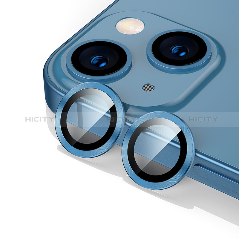 Protector de la Camara Cristal Templado C10 para Apple iPhone 15 Plus Azul