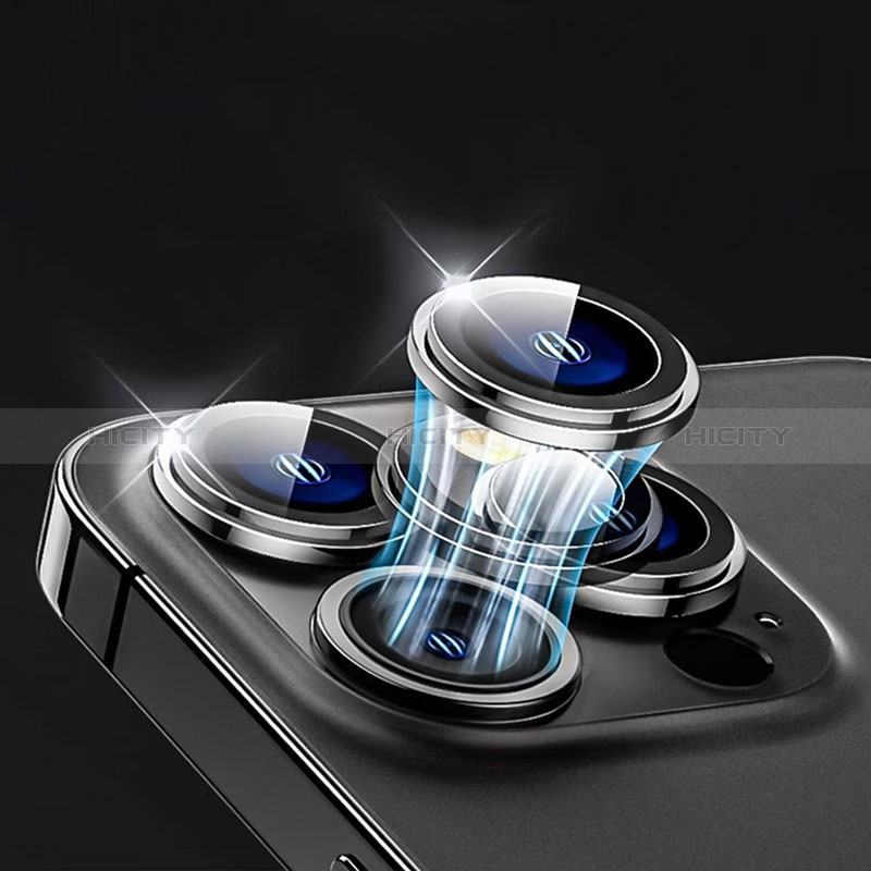 Protector de la Camara Cristal Templado M01 para Apple iPhone 14 Pro Negro