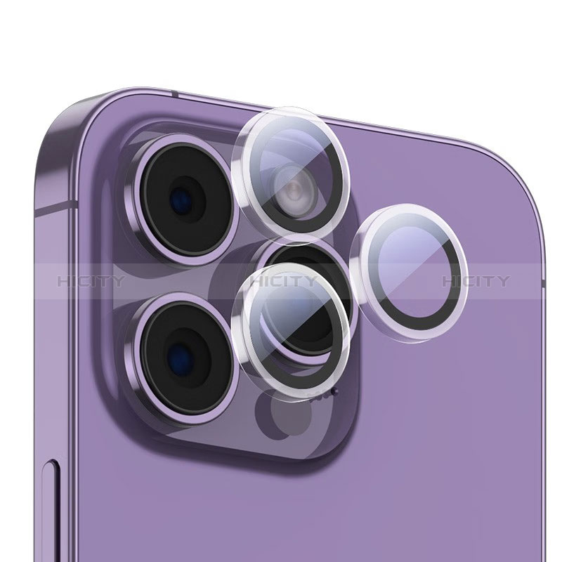 Protector de la Camara Cristal Templado M04 para Apple iPhone 14 Pro Max Negro