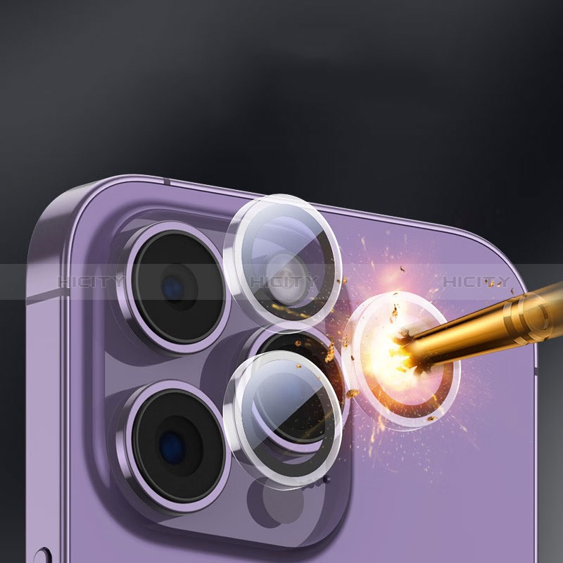 Protector de la Camara Cristal Templado M04 para Apple iPhone 14 Pro Negro