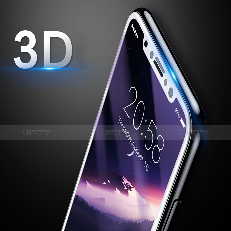 Protector de Pantalla Cristal Templado 3D para Apple iPhone Xs Max Blanco