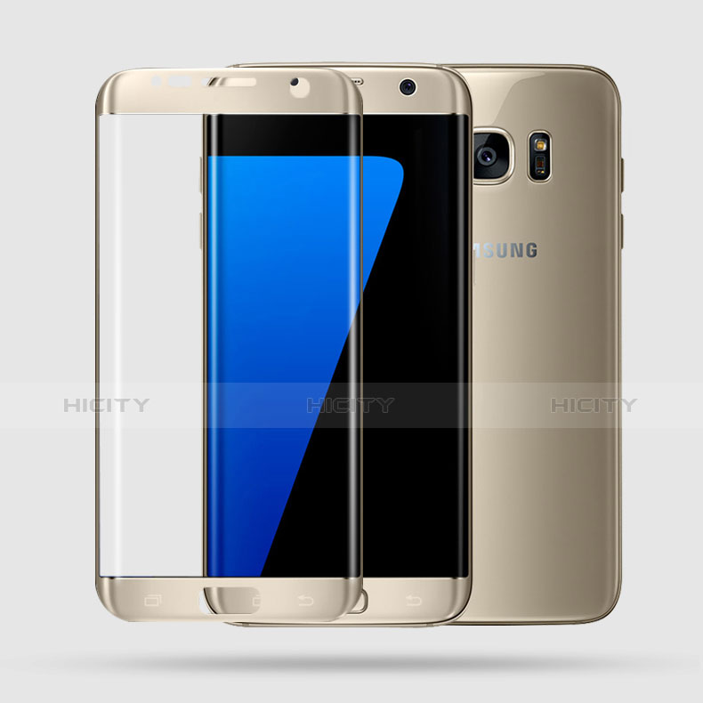 Protector de Pantalla Cristal Templado 3D para Samsung Galaxy S7 Edge G935F Oro
