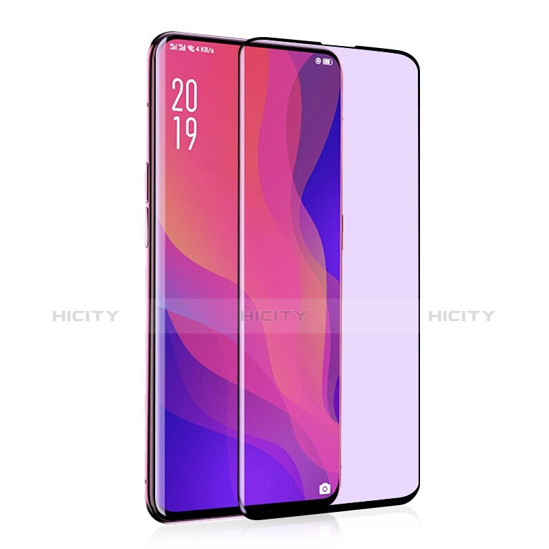 Protector de Pantalla Cristal Templado Integral Anti luz azul para Oppo Find X Negro