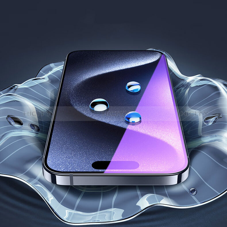 Protector de Pantalla Cristal Templado Integral Anti luz azul U02 para Apple iPhone 15 Plus Negro
