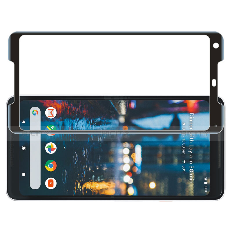 Protector de Pantalla Cristal Templado Integral F02 para Google Pixel 2 XL Negro