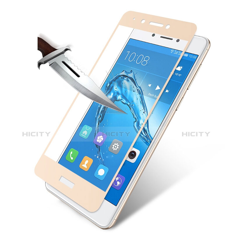 Protector de Pantalla Cristal Templado Integral F02 para Huawei Enjoy 6S Oro