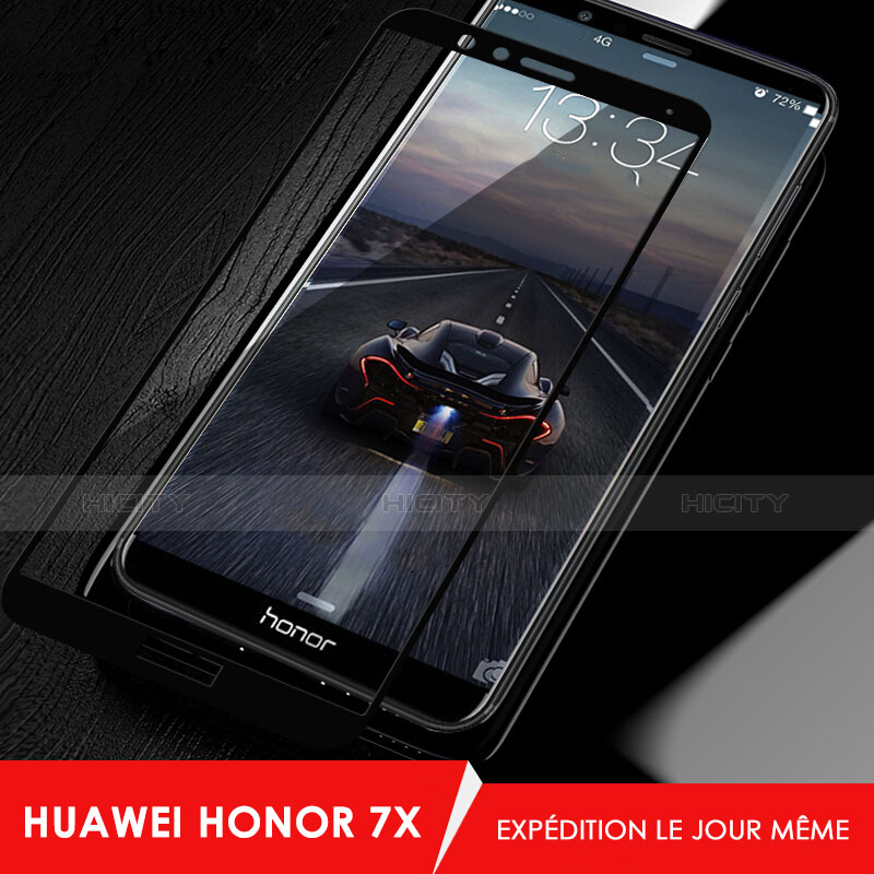 Protector de Pantalla Cristal Templado Integral F02 para Huawei Honor 7X Negro