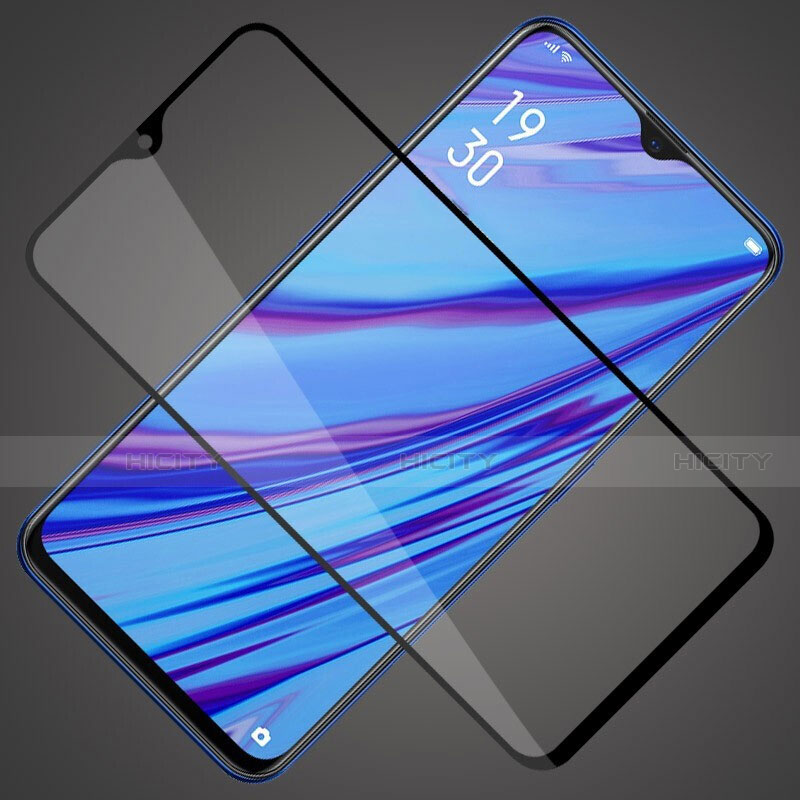 Protector de Pantalla Cristal Templado Integral F02 para Oppo A9 Negro