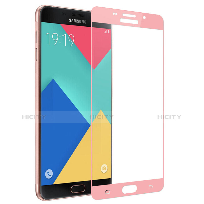 Protector de Pantalla Cristal Templado Integral F02 para Samsung Galaxy A9 (2016) A9000 Oro Rosa