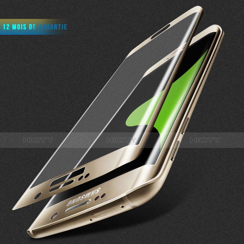 Protector de Pantalla Cristal Templado Integral F02 para Samsung Galaxy S6 Edge+ Plus SM-G928F Blanco