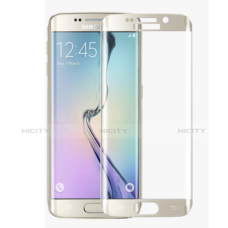 Protector de Pantalla Cristal Templado Integral F02 para Samsung Galaxy S6 Edge SM-G925 Blanco