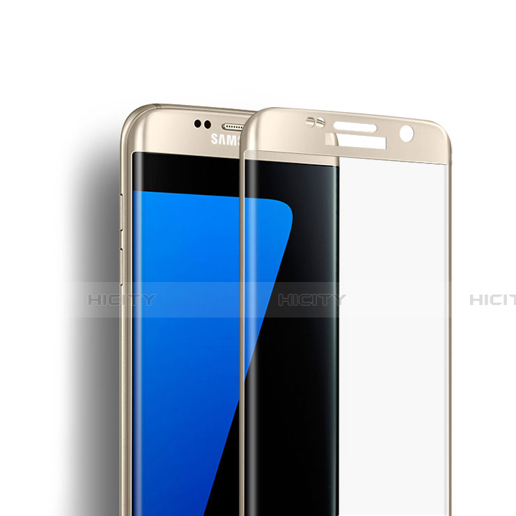 Protector de Pantalla Cristal Templado Integral F02 para Samsung Galaxy S7 Edge G935F Oro