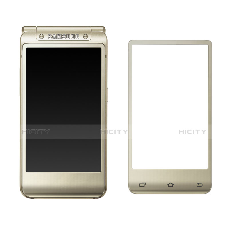 Protector de Pantalla Cristal Templado Integral F02 para Samsung W(2016) Oro