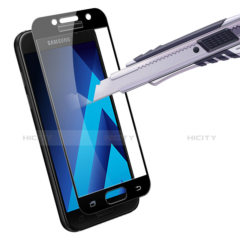 Protector de Pantalla Cristal Templado Integral F03 para Samsung Galaxy A7 (2017) A720F Negro