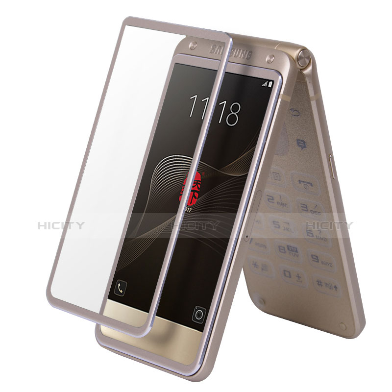 Protector de Pantalla Cristal Templado Integral F03 para Samsung W(2017) Oro