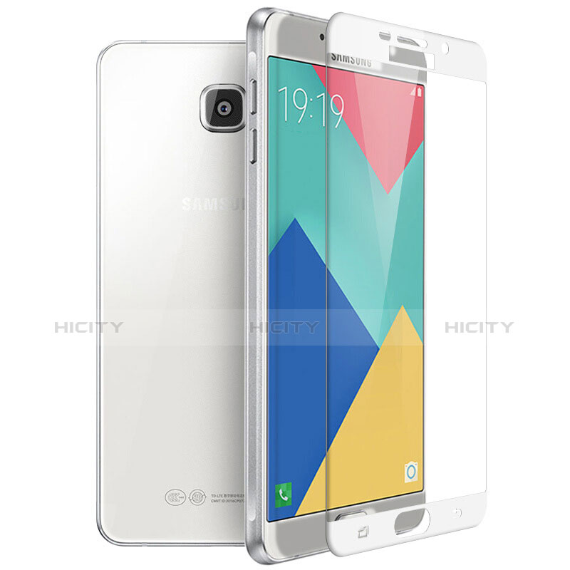 Protector de Pantalla Cristal Templado Integral F04 para Samsung Galaxy A9 Pro (2016) SM-A9100 Blanco