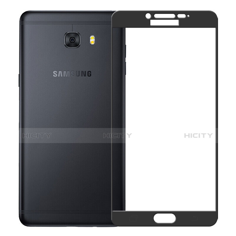 Protector de Pantalla Cristal Templado Integral F04 para Samsung Galaxy C9 Pro C9000 Negro
