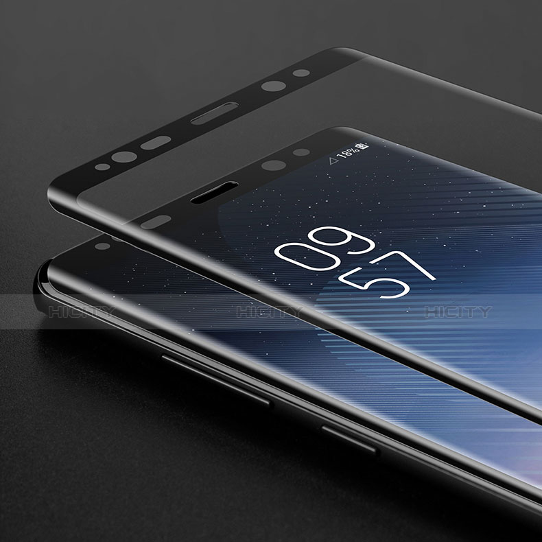Protector de Pantalla Cristal Templado Integral F04 para Samsung Galaxy Note 8 Duos N950F Negro