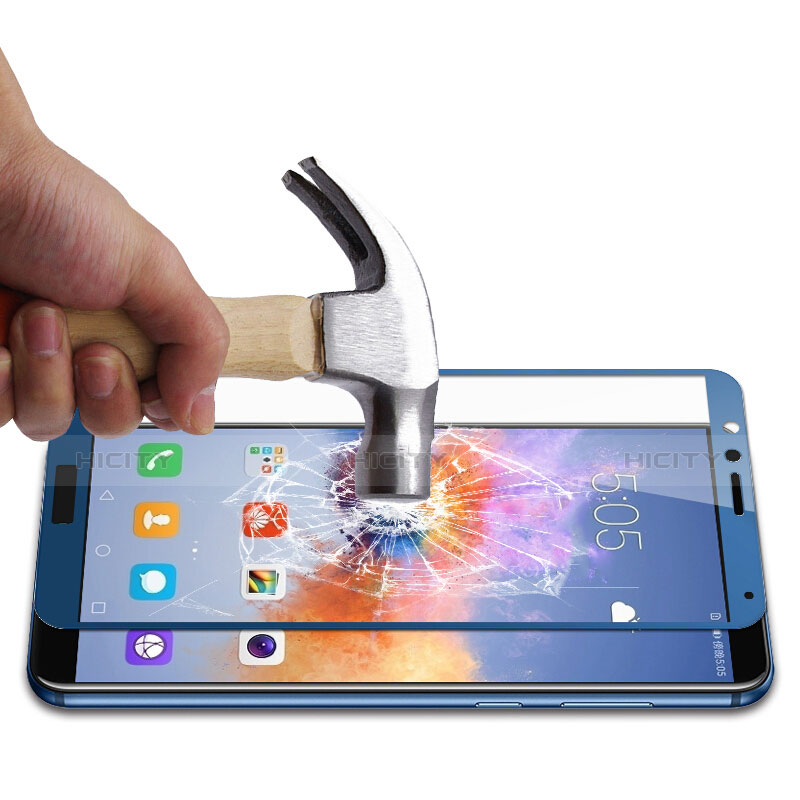 Protector de Pantalla Cristal Templado Integral F05 para Huawei Honor Play 7X Azul