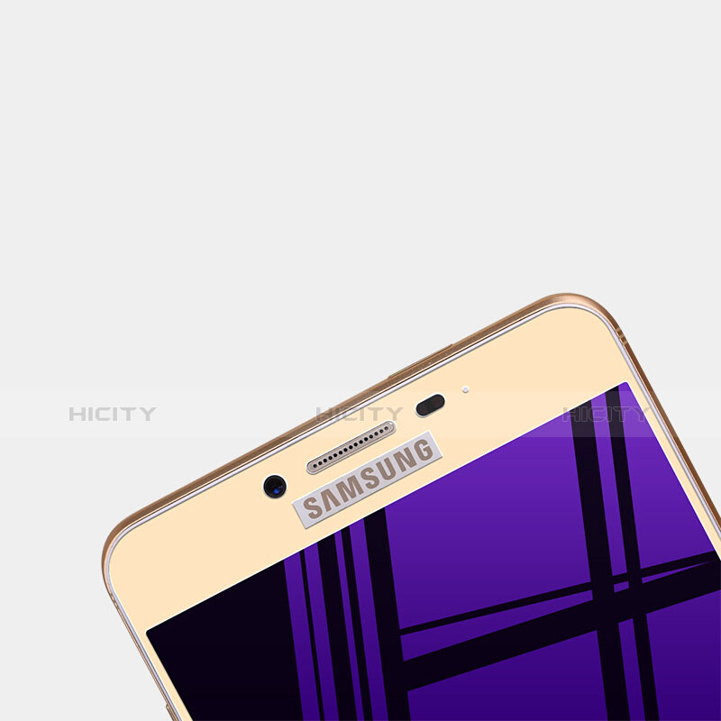 Protector de Pantalla Cristal Templado Integral F05 para Samsung Galaxy C7 SM-C7000 Oro