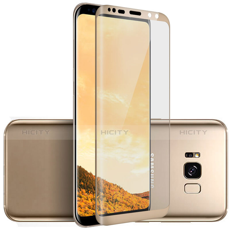 Protector de Pantalla Cristal Templado Integral F06 para Samsung Galaxy S8 Oro