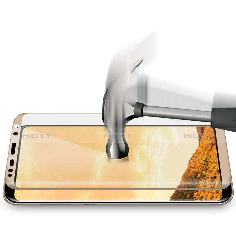 Protector de Pantalla Cristal Templado Integral F06 para Samsung Galaxy S8 Plus Oro