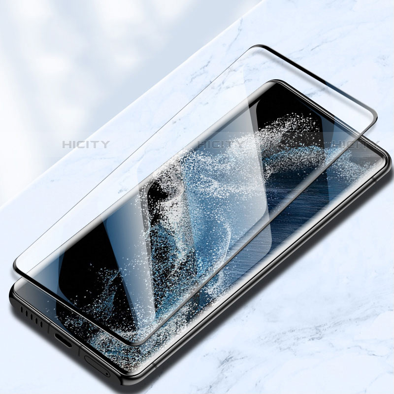 Protector de Pantalla Cristal Templado Integral F08 para Samsung Galaxy S22 Ultra 5G Negro