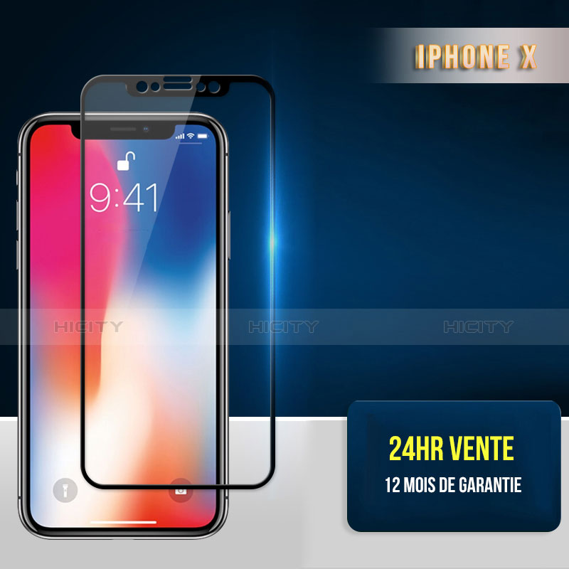 Protector de Pantalla Cristal Templado Integral F30 para Apple iPhone Xs Max Negro