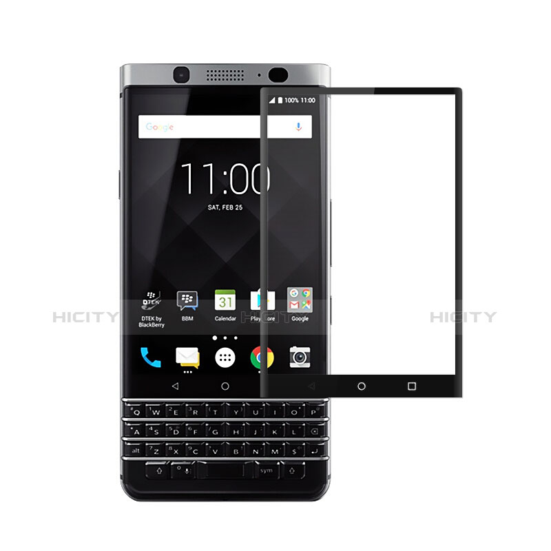 Protector de Pantalla Cristal Templado Integral para Blackberry KEYone Negro