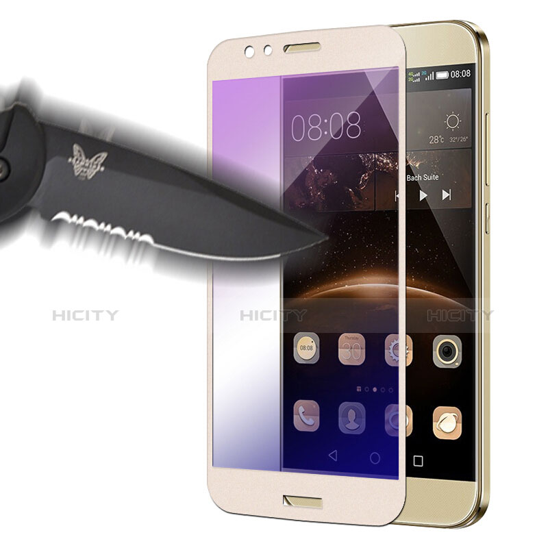 Protector de Pantalla Cristal Templado Integral para Huawei GX8 Oro