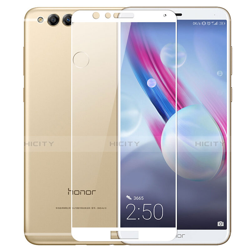 Protector de Pantalla Cristal Templado Integral para Huawei Honor 7X Blanco