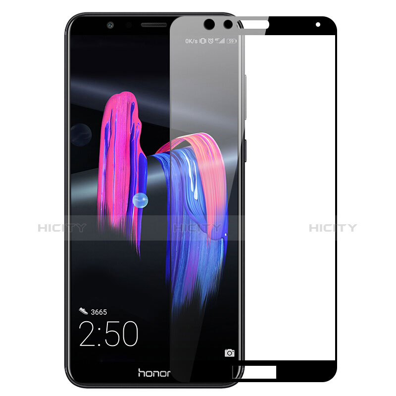 Protector de Pantalla Cristal Templado Integral para Huawei Honor 7X Negro