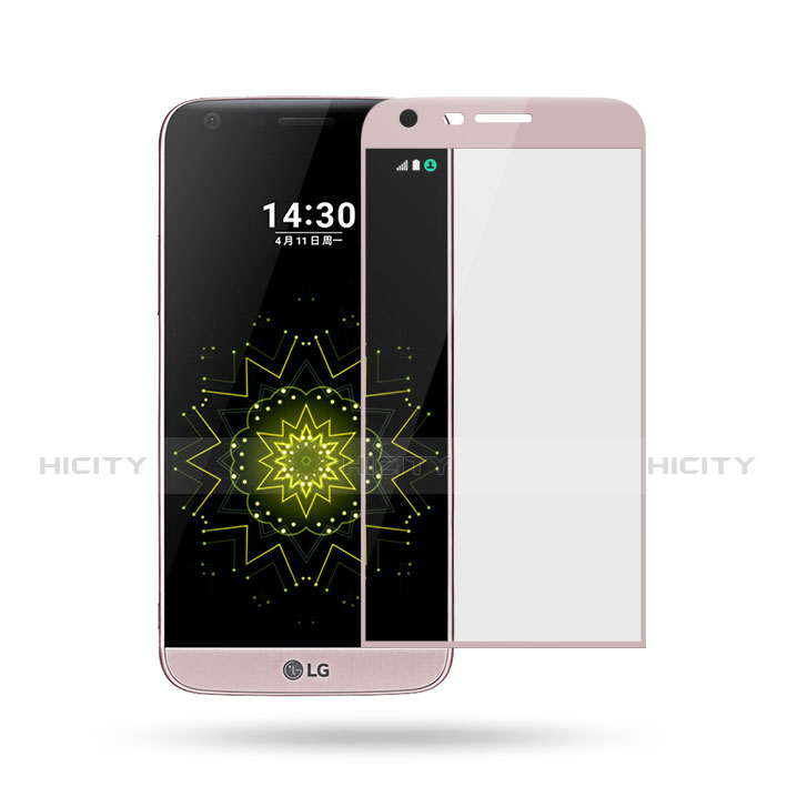 Protector de Pantalla Cristal Templado Integral para LG G5 Rosa
