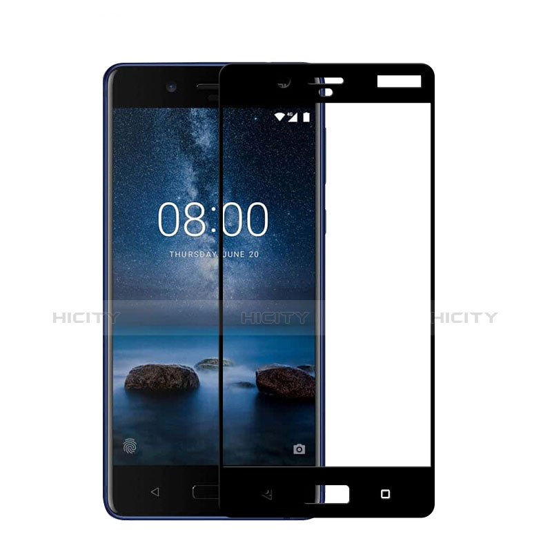 Protector de Pantalla Cristal Templado Integral para Nokia 8 Negro