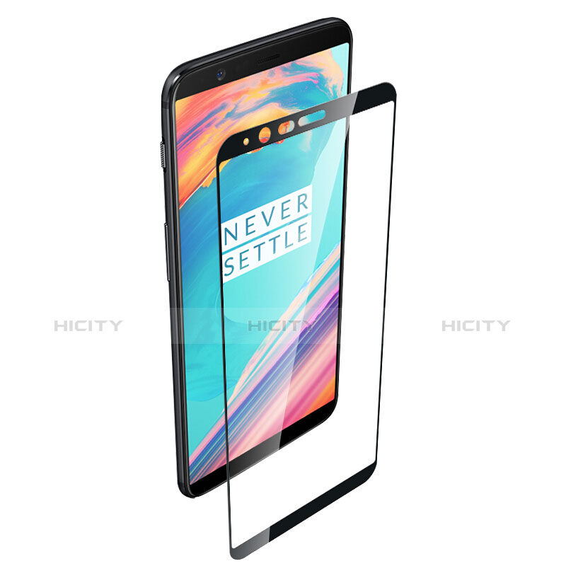 Protector de Pantalla Cristal Templado Integral para OnePlus 5T A5010 Negro