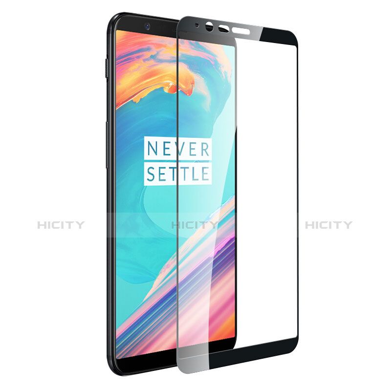 Protector de Pantalla Cristal Templado Integral para OnePlus 5T A5010 Negro