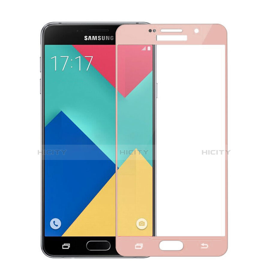 Protector de Pantalla Cristal Templado Integral para Samsung Galaxy A7 (2016) A7100 Oro Rosa