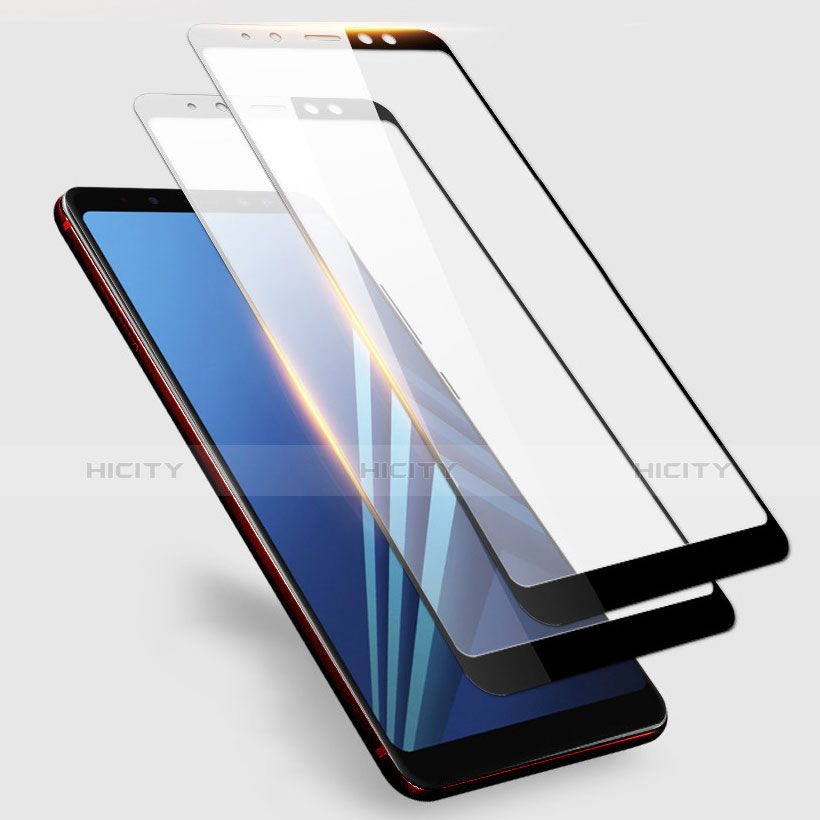 Protector de Pantalla Cristal Templado Integral para Samsung Galaxy A8+ A8 Plus (2018) Duos A730F Negro