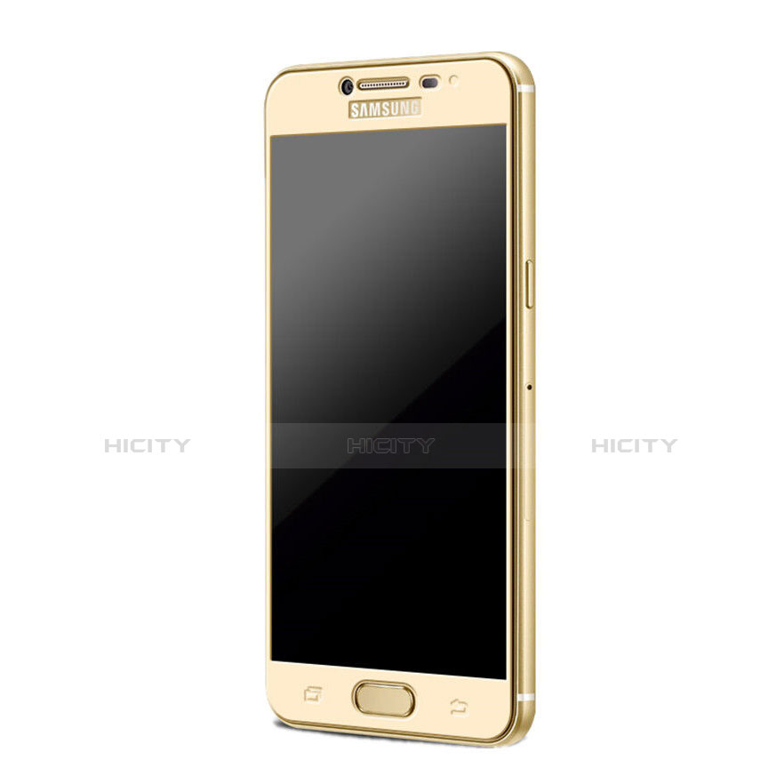 Protector de Pantalla Cristal Templado Integral para Samsung Galaxy C7 SM-C7000 Oro