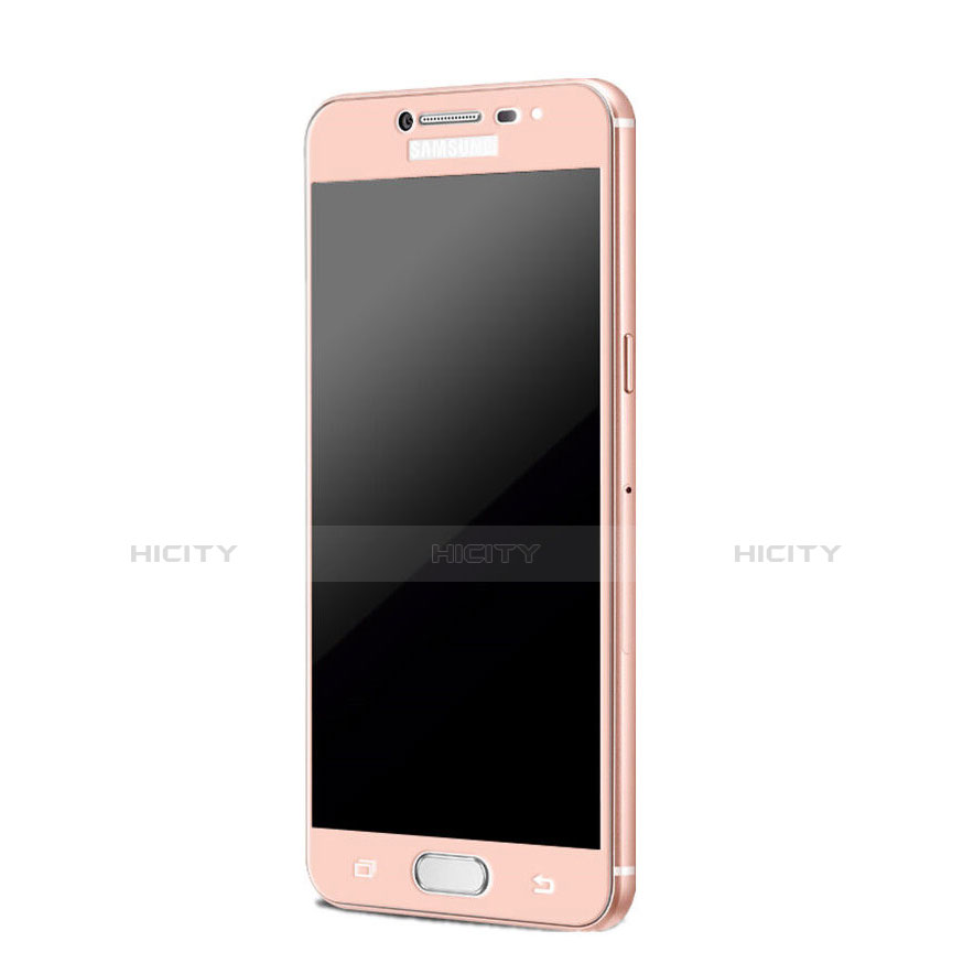 Protector de Pantalla Cristal Templado Integral para Samsung Galaxy C7 SM-C7000 Rosa