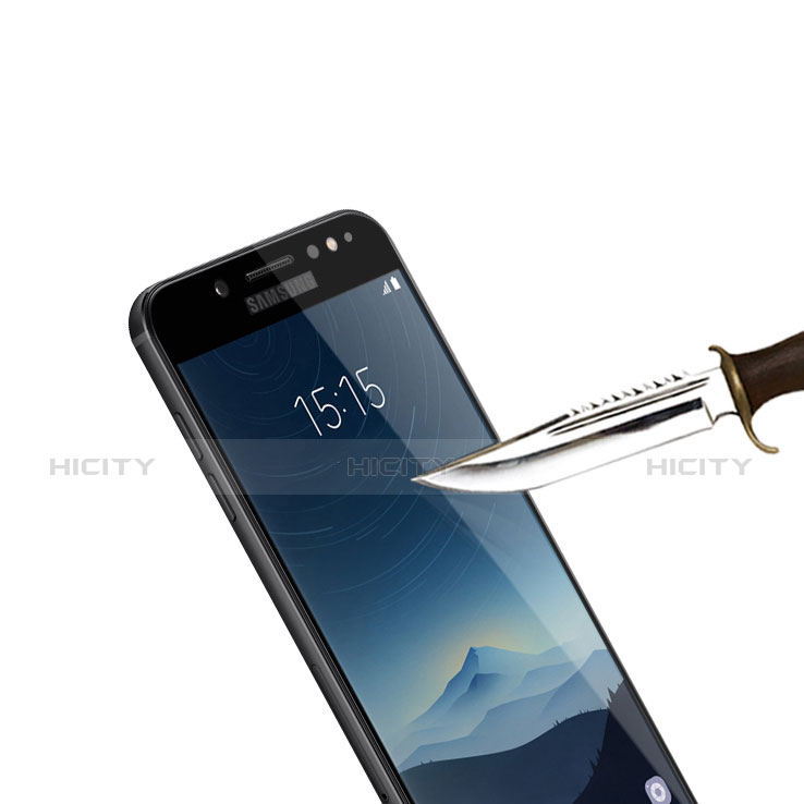 Protector de Pantalla Cristal Templado Integral para Samsung Galaxy C8 C710F Negro