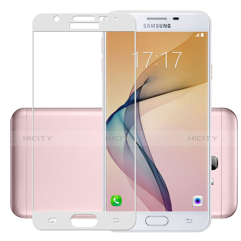 Protector de Pantalla Cristal Templado Integral para Samsung Galaxy J5 Prime G570F Blanco