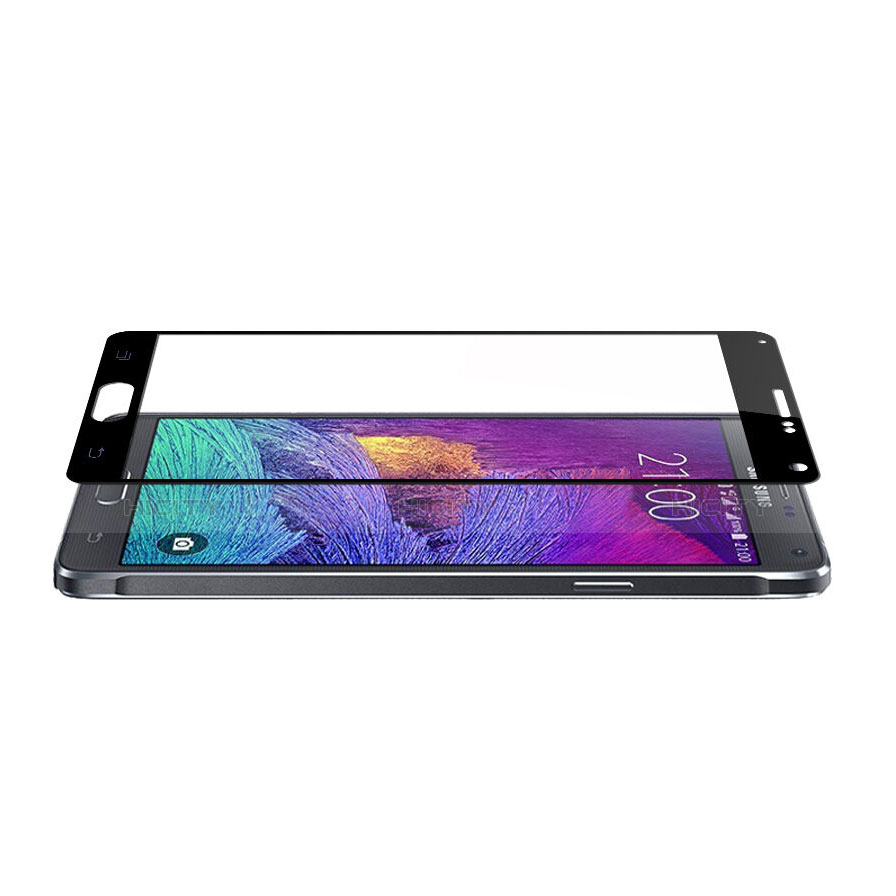 Protector de Pantalla Cristal Templado Integral para Samsung Galaxy Note 4 SM-N910F Negro