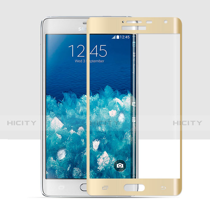 Protector de Pantalla Cristal Templado Integral para Samsung Galaxy Note Edge SM-N915F Oro