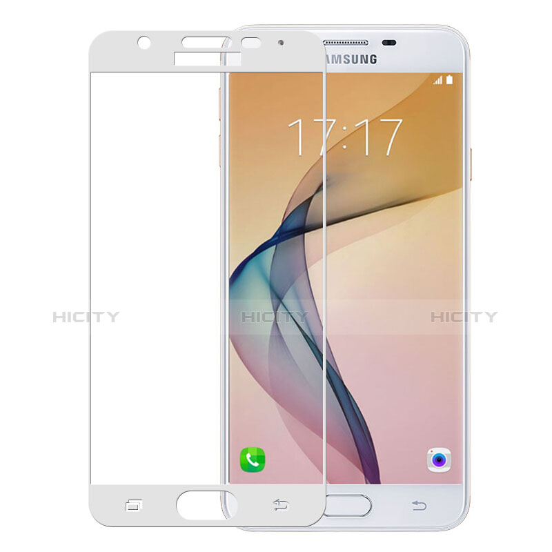 Protector de Pantalla Cristal Templado Integral para Samsung Galaxy On5 (2016) G570 G570F Blanco