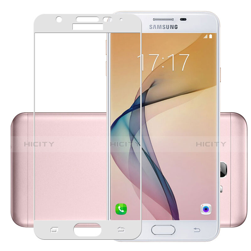 Protector de Pantalla Cristal Templado Integral para Samsung Galaxy On5 (2016) G570 G570F Blanco
