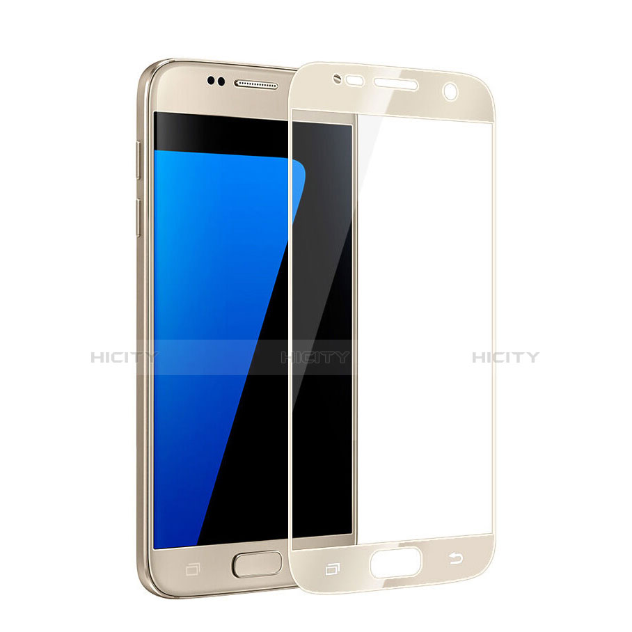 Protector de Pantalla Cristal Templado Integral para Samsung Galaxy S6 Duos SM-G920F G9200 Oro