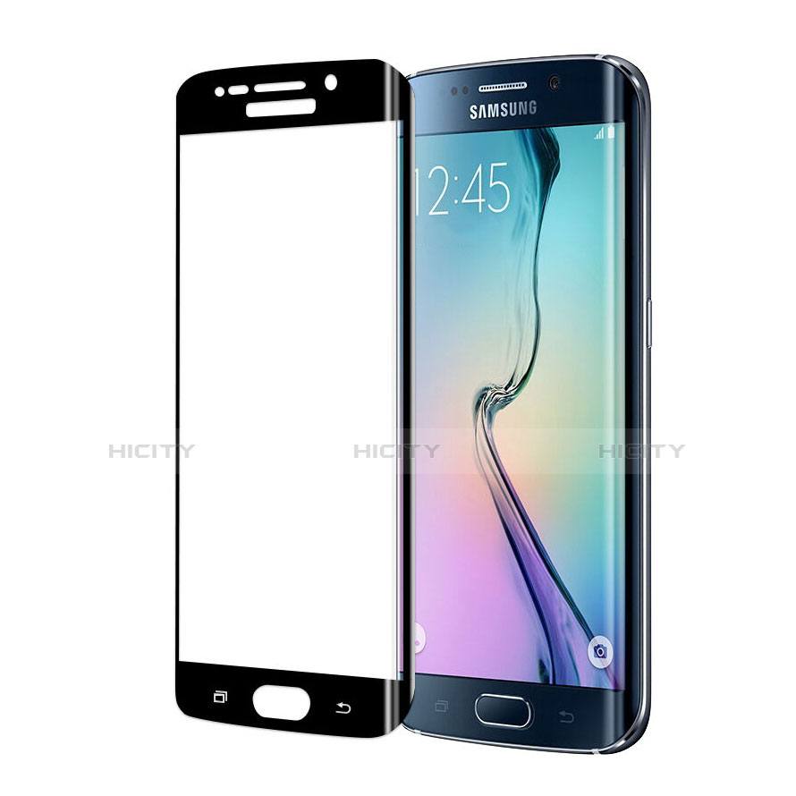 Protector de Pantalla Cristal Templado Integral para Samsung Galaxy S6 Edge SM-G925 Negro