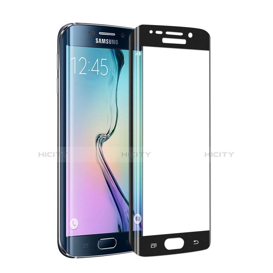Protector de Pantalla Cristal Templado Integral para Samsung Galaxy S6 Edge SM-G925 Negro