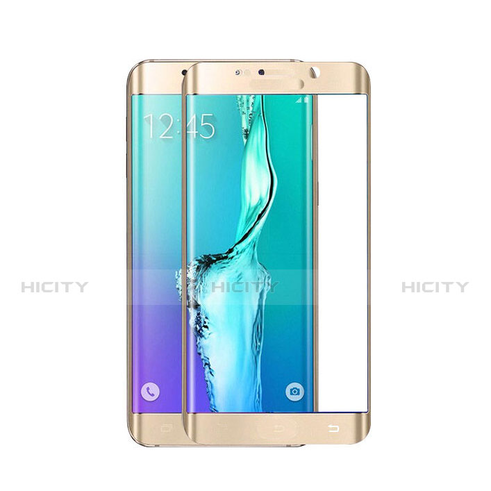 Protector de Pantalla Cristal Templado Integral para Samsung Galaxy S6 Edge SM-G925 Oro